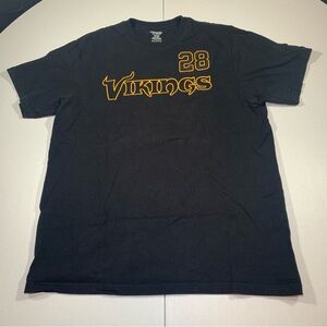 Reebok Minnesota Vikings Adrian Peterson #28 Black Jersey Shirt Men's Size XL